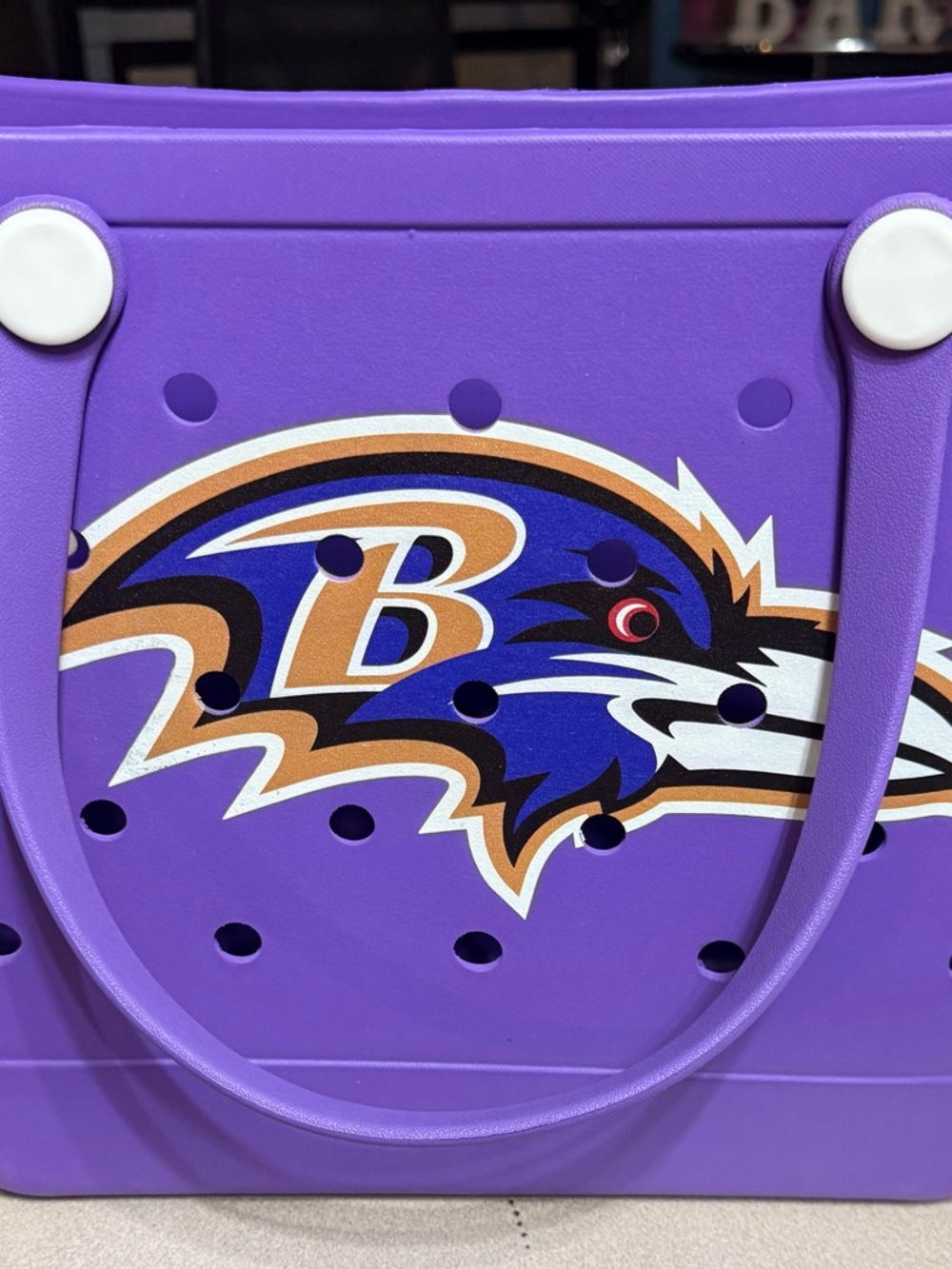 Baltimore Ravens Purple Logo Tote Bag